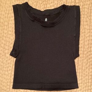 FP Movement by Free People Black Crop Top